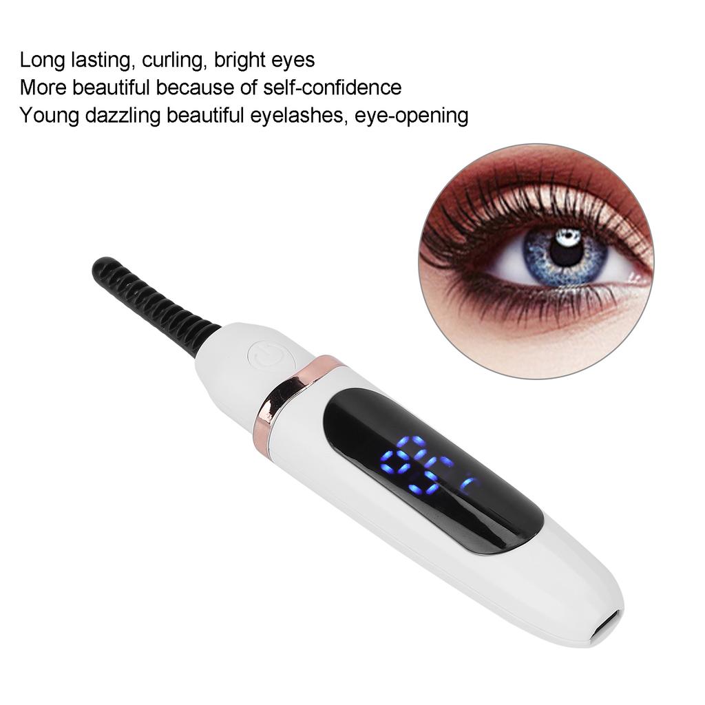Electric Eyelash Curler Handheld Usb Charging Intelligent Temperature Control Electric Heating Eyelash Curler