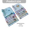 Flower Motif Handkerchief Set, 18Pcs Soft Cotton Cloths with Scalloped Trim for Personal Wiping, Table Settings, and Small-Item Wrapping