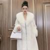 Fur Women's Clothing Imitation Mink Leather Women's Coat Slim Long Imitation Gold Mink Jacket Large Size Winter New