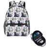 Legoshi Beastars Anime Student Backpack School Bag Hiking Travel Daypack for Boys Girls Fashion Bookbag Shoulder Bags
