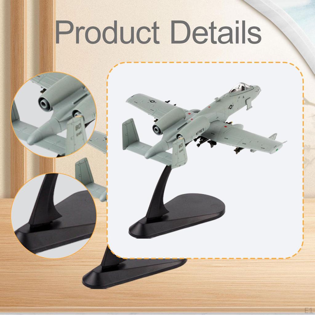 1/100 A10 Fighter Model Ornament Gift Miniature Aviation Commemorate Collection Airplane for