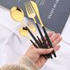 Set di Posate d'Argento da 40 Pezzi Posate in Acciaio Inossidabile Coltello da Cena Occidentale Forchetta Cucchiaio Stoviglie Cucchiaini da Tè Forchetta per Frutta e Torta Cucina