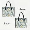 Boho Floral Tote Bag Casual Reusable Shopping Shoulder Bag for Daily Use