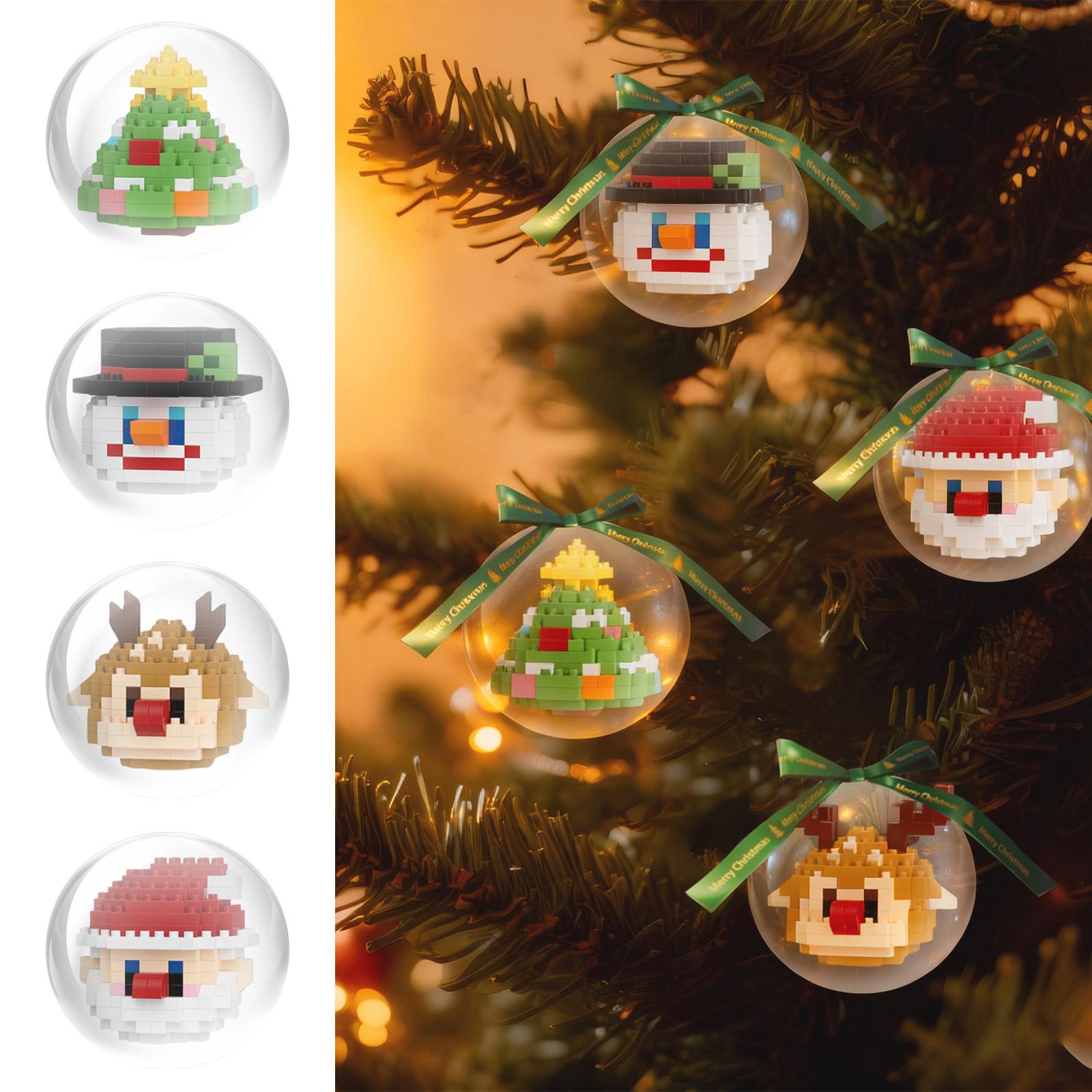 

Набор строительных блоков «Дизайн Рождественского Клауса», Новые рождественские украшения на тему строительных блоков, Подарки для рождественского чулка, Рождественские и новогодние подарки на день рождения One Size