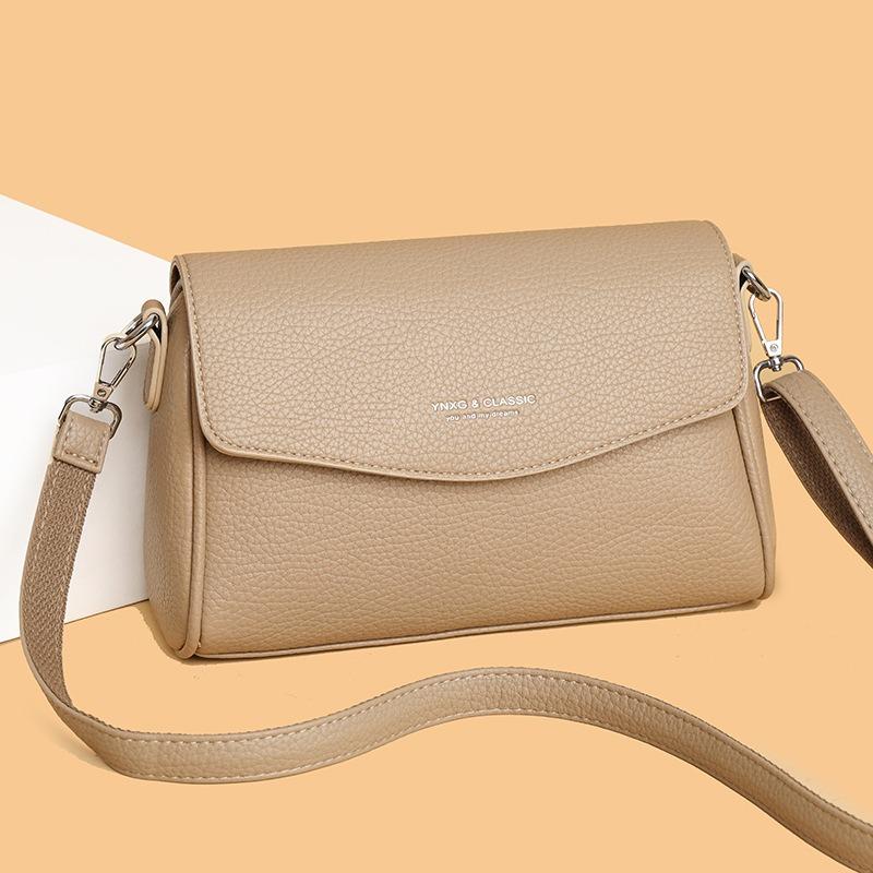 Fashion Women's Messenger Bag, New Mobile Phone Small Square Bag, Mother Bag, Simple Atmosphere Commuter Shoulder Bag