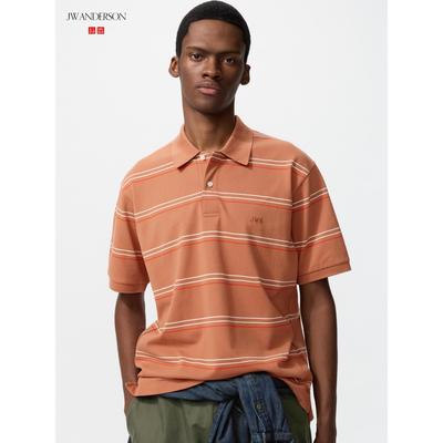Japan Dry Kanoko Border Polo Shirt