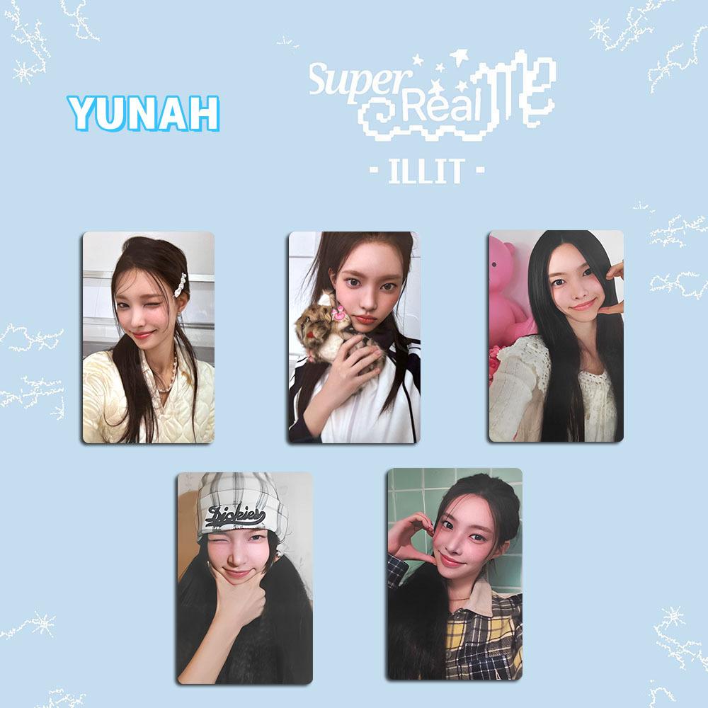 Группа ILLIT: Супер Реальные Фотокарточки Me - Коллекция YUNAH & IROHA