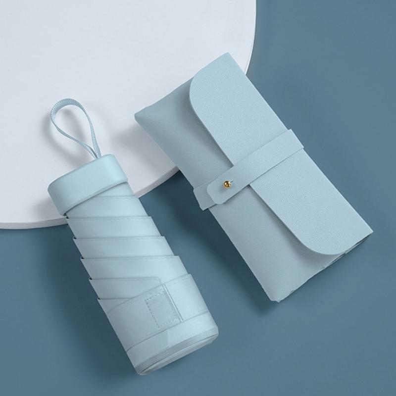 Pocket Umbrella Durability Iron Fiber Constructions UV Sun Umbrella Rain Umbrellas for Outdoor Activities and Commuting