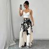 Fashionable Printed Tie Waist-cinching and Slimming Casual Long Pants for Women