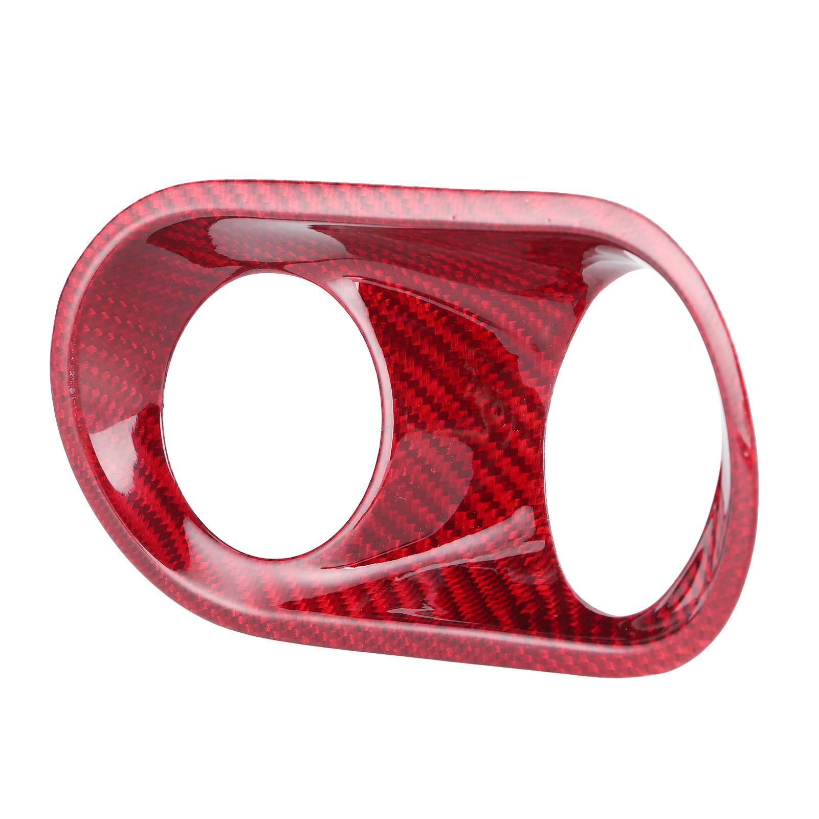 Headlight Switch Button Panel Frame Trim Carbon Fiber Sticker Fit for Porsche MACAN 2014 2020