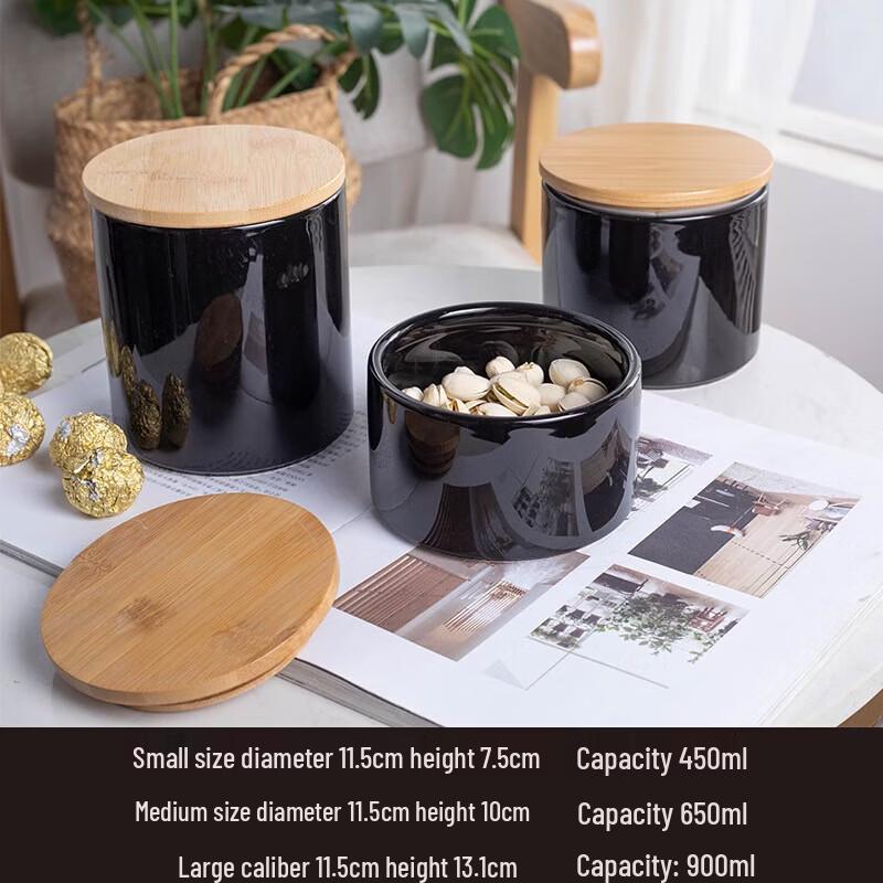 ZISIZ Enamel Food Storage Jar