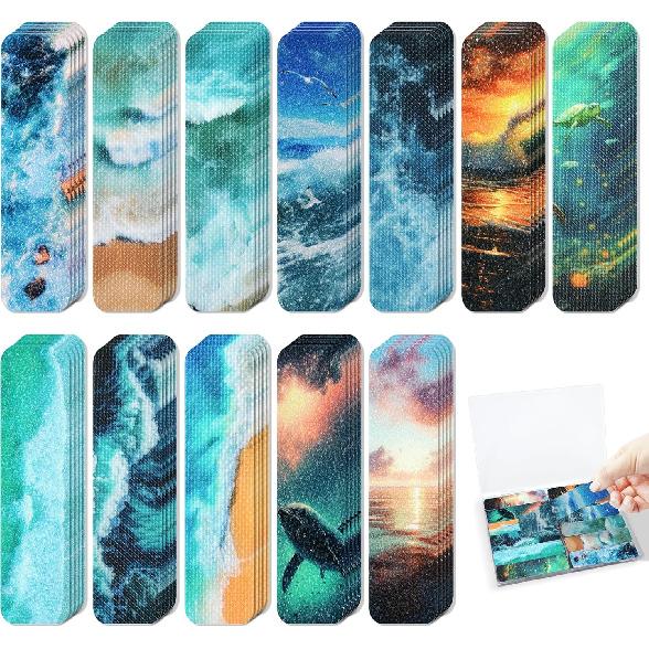 120 Pieces Anxiety Sensory Stickers with 2 Textured Sticker - Desk Fidget and Calming Stickers with Storage Box for Adults & Teens - Anxiety Relief