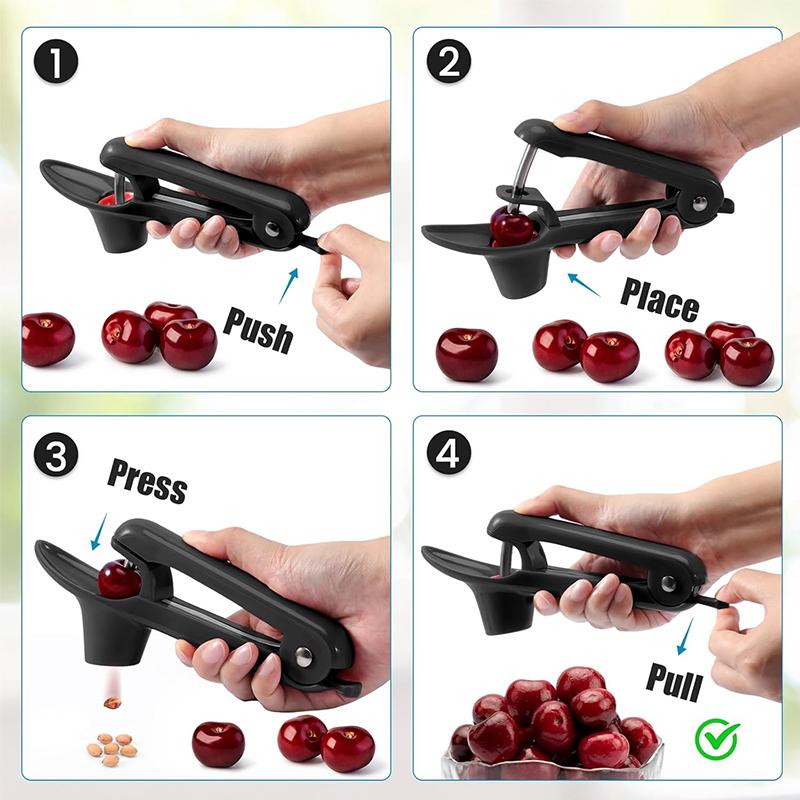 Cherry Pitter Tool Stainless Steel Cherry Corer Core Seed Remover Cherry Pip Remover Olive Grapes Jujubes Pitter Tool Fruit Tool