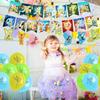 Bell Birthday Party Decorations, Fairy Themed Party Suppliers with Happy Birthday Banner, Cake Cupcake toppers, Latex Balloons Hanging Swrils