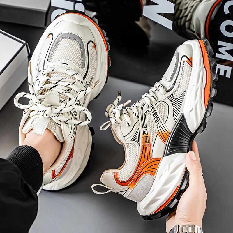 Men's Shoes Fashion Trend Thick Bottom Shoes Outdoor Anti-slip Comfortable Breathable Sneakers Casual Soft Running Shoes
