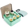 Creative Ceramic Quick Cup Travel Tea Set Tray, Kungfu Tea Set, Outdoor Portable Gift