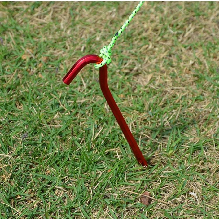 19pcs Outdoor Ground Camping Tent Stakes Anchors Pegs Windproofed Tent Stakes for Tents and Tarpaulins