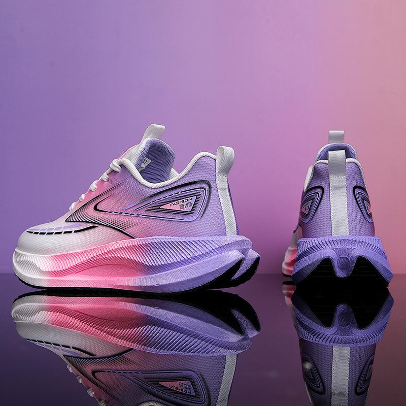 Running shoes fly-woven breathable non-slip wear-resistant sports shoes cushioning rebound racing shoes