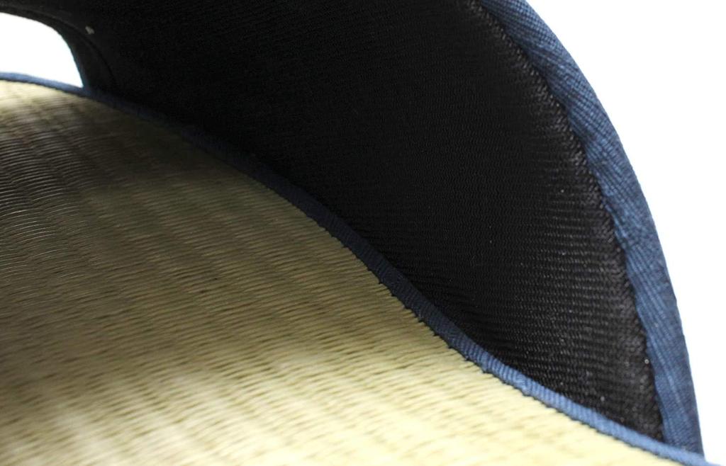 Tatami Hausschuhe für Herren und Sommer-Indoor aus Igusa-Gras Größe L [MOON ROOM] Japanische Herren-Damen, Hausschuhe, (Navy blau, (Ca.