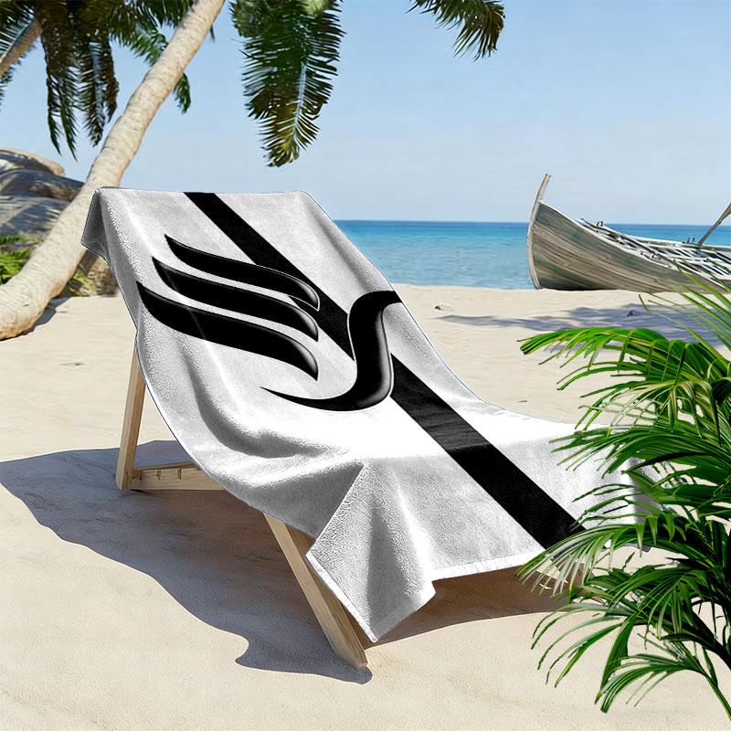 Swansea City AFC Print Strandtuch, Großes Weiches Schnelltrocknendes Handtuch für Strand Camping Schwimmen