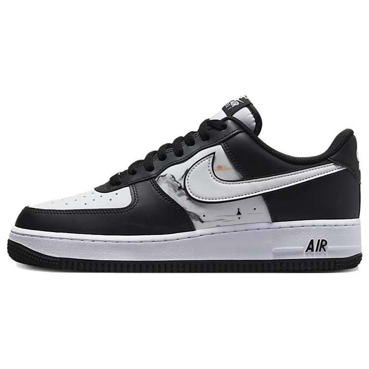 Nike Air Force 1 Low top Skateboard Shoes Men's White Black DV0788-001(Team56-)