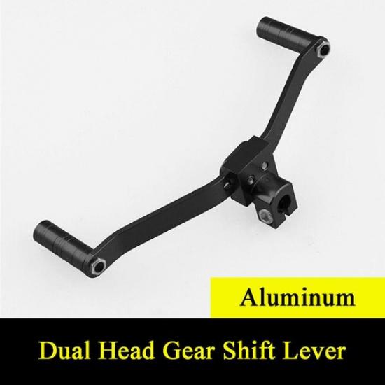 Universal Motorcycle 2/Dual Way Gear Shift Lever Footrest Pedal Shifter Black