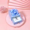 Single Layer Jewelry Box For Soap Flowers Rings Earrings Pendants Necklaces Elegant Storage Organizer Perfect For Gifting And Home Decor