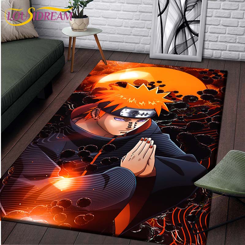 Anime Naruto Non-slip Rugs for Living Room Comfortable Carpet Soft Floor Mat Rugs for Bedroom Mat Area Rug Home Large Furry Mat