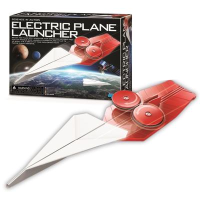 Science Action Elektrischer Papierflieger-Werfer, 4M Experimentierkasten, Bastelset, Lernhilfe, Wachsende Kinder, Grund- und Mittelschüler,
