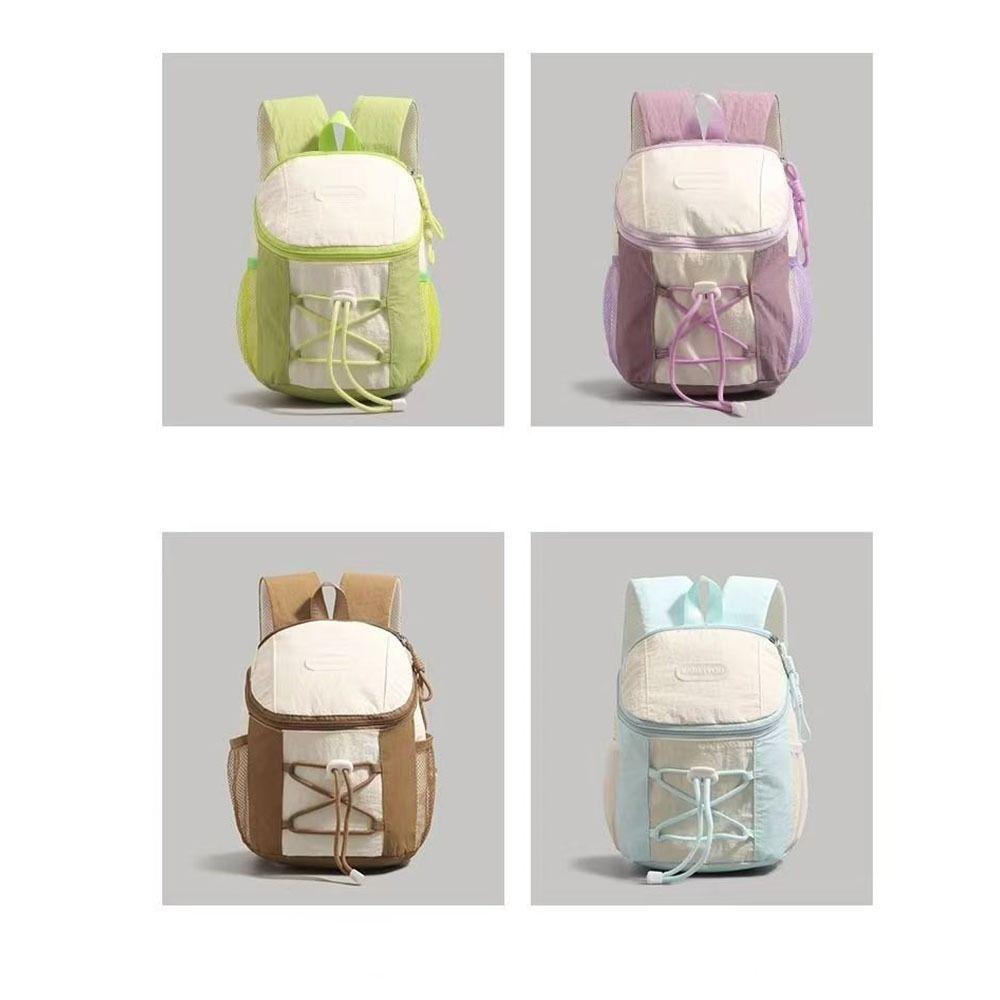Contrast Color Drawstring Backpack Y2k Casual Travel Bag Vintage Women  Harajuku Backpack  Hiking