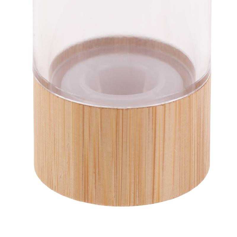 Leere 15 ml 30 ml 50 ml Bambus Airless Vakuum-Pumpflasche für Make-up-Creme Serum Lotion Hautpflege Viole Kosmetikbehälter