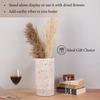 Traditional Terracotta Round Table Vase Decorative White Flower Vases for Living Room Office Bookshelf Decoration - Earthenware Showpiece Pots