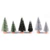 6Pcs Mini Christmas Tree PVC Small Christmas Tree Micro Landscape Christmas Decoration for Home Navidad Mini Tree Gifts 7CM/9CM