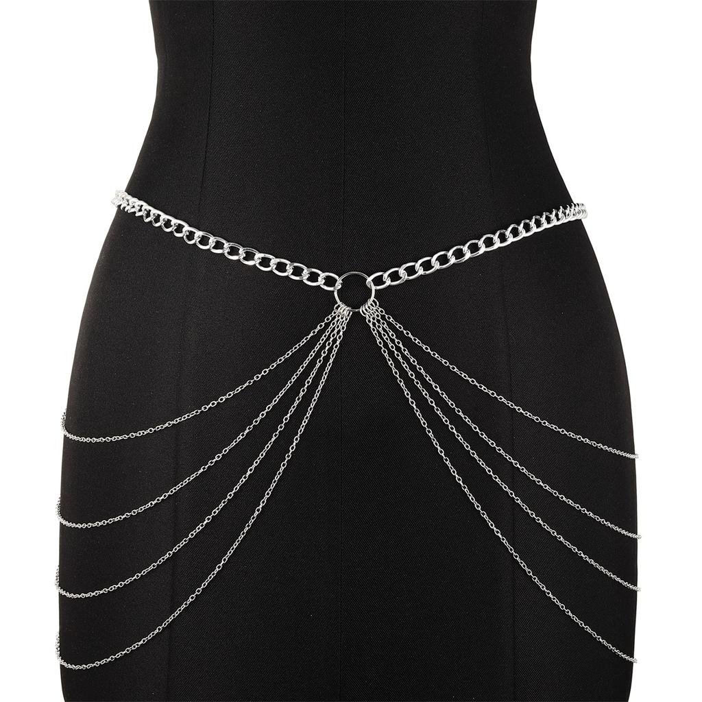 Metal Waist Chain Belt Crystal Body Chain Jewelry For Women Nightclub Belly Decoration Bodychain Sexy Accessories
