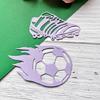 Metall Stansmall Fotboll Präglingmall Schablon Scrapbooking för Kort Stansning