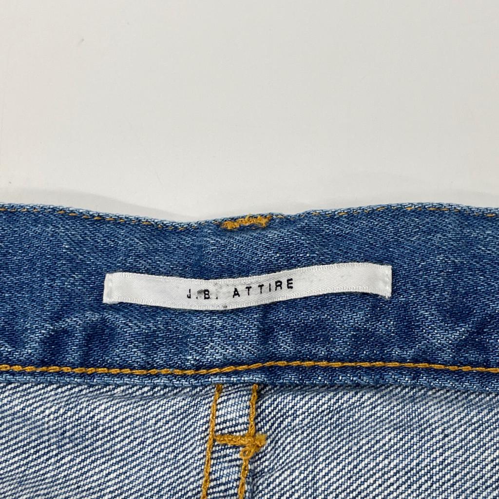 J.B.ATTIRE JBS-2404 FADED Indigo Chambry Denim Bottoms 3 Indigo blueUsed