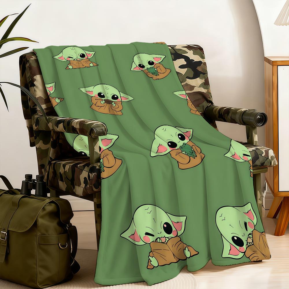 S-StarS W-Wars Baby Y-Yoda Blanket Soft Warm Furry Throw Super Kids Toys Bed Sofa Car Cradle