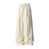 Splicing design contrasting vertical strip casual pants autumn drape loose sweatpants trendy brand retro texture trousers q