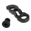 RISK Bicycle Rear Derailleur Hanger Aluminum Bicycle Tail Hook Extender for 40T 42T 46T 50T 52T Mountain BikeBlack