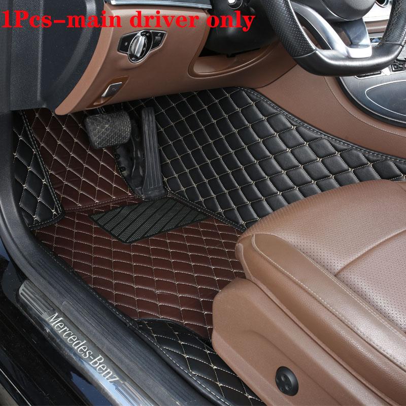 Car Floor Mat For Volkswagen Id4 High Quality Non-Slip Leather Woman Diamond Carpets Man Auto Foot Pads Interior Rugs
