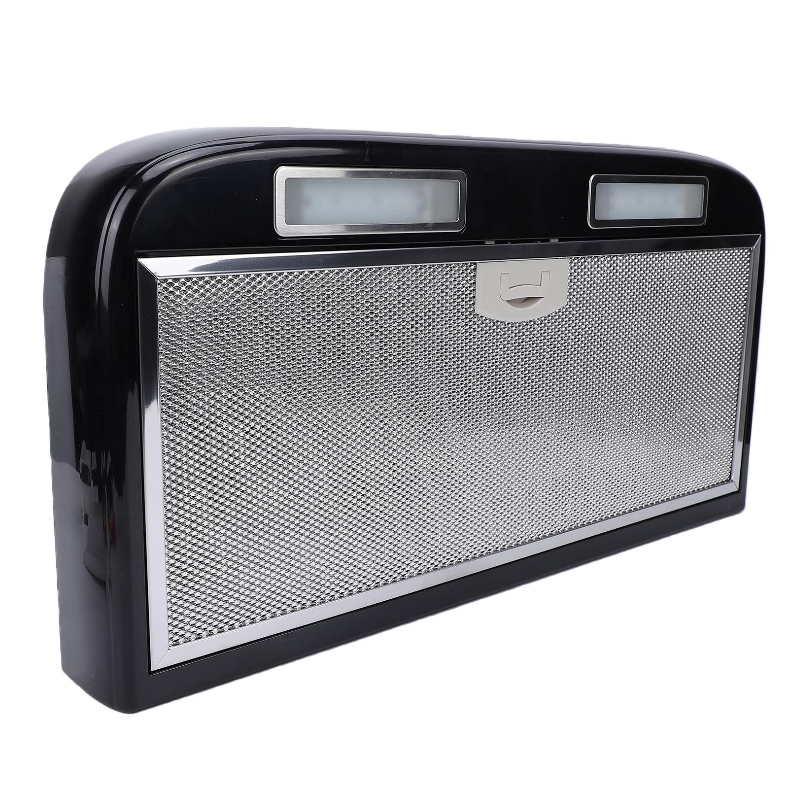 

RV Range Hood 3 Speed Adjustable 12V Cooking Range Hood with Touchable Screen LED Light for Motorhome Yachts Small