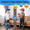 Video Kids Walkie Talkie 2 Pack Rechargeable Children Indoor Outdoor Toys for Camping Travel Birthday Gifts