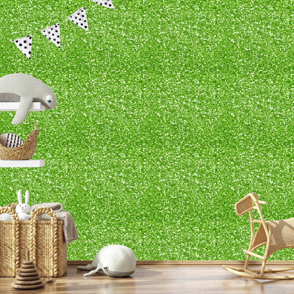 Lime and Green Glitter Wallpaper for Living Room and Bedroom 50x1000