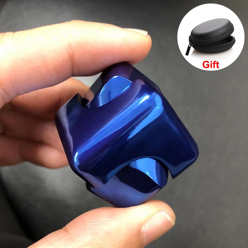 Metal Cube Rotating Fingertip Gyroscope Fidget Anti Pressure Toy Adult Office Home Travel Portable Rotating Toy Christmas Gift