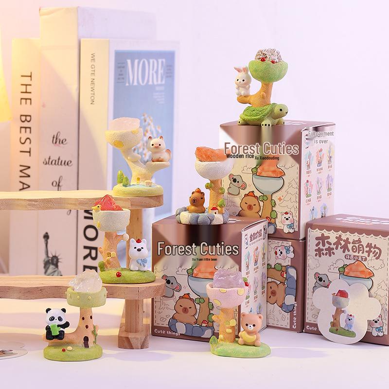 Qingqiu Nine-Tailed Fox Blind Box Figurine - Trendy New Year Gift & Desktop Decoration