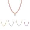 Lightweight Tennis Necklace Classic Tennis Silhouette Minimalist Necklace  Layered Necklace Styling