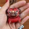 First Layer Cowhide Creative Puppy French Dog Pendant Bag Pendant Accessories Car Zodiac Keychain Gifts