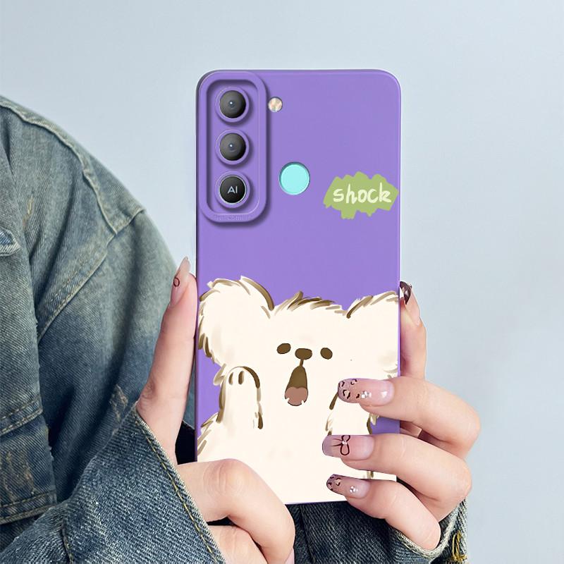 For Tecno Pop 5 LTE Phone Case 5Lte BD4 BD4i BD4a Cover Soft Silicon Cute Cartoon Panda Flower Boys Girls Funda Protective Coque
