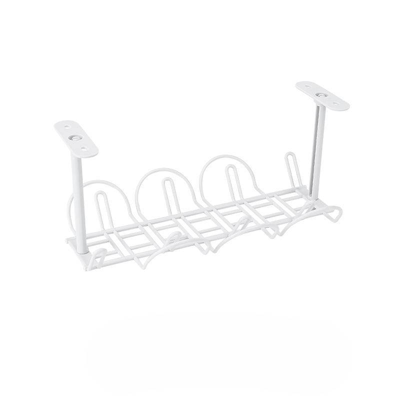 Stojak do Przechowywania Kabli Pod Blatem Stołu Listwa Zasilająca Organizer na Kable Koryto Kablowe Przegródka Wiszący Koszyk Warstwowy Stojak Stojak do Przechowywania Listwy Zasilającej