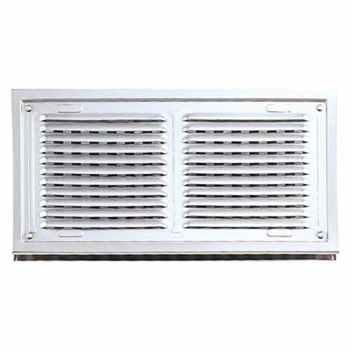 Usami Kogyo UK-RGB2040 Stainless Steel Register Louver, 200 x 400mm (Silver)